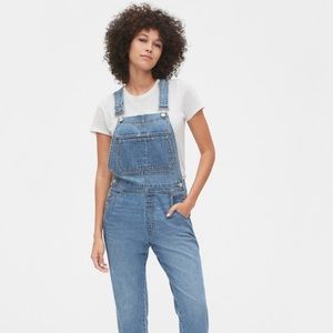 Gap relaxed denim overalls tall small